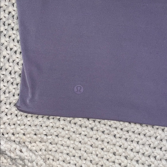 lululemon Wundermost Ultra-Soft Cropped Crewneck in Purple Ash - Picture 3 of 3